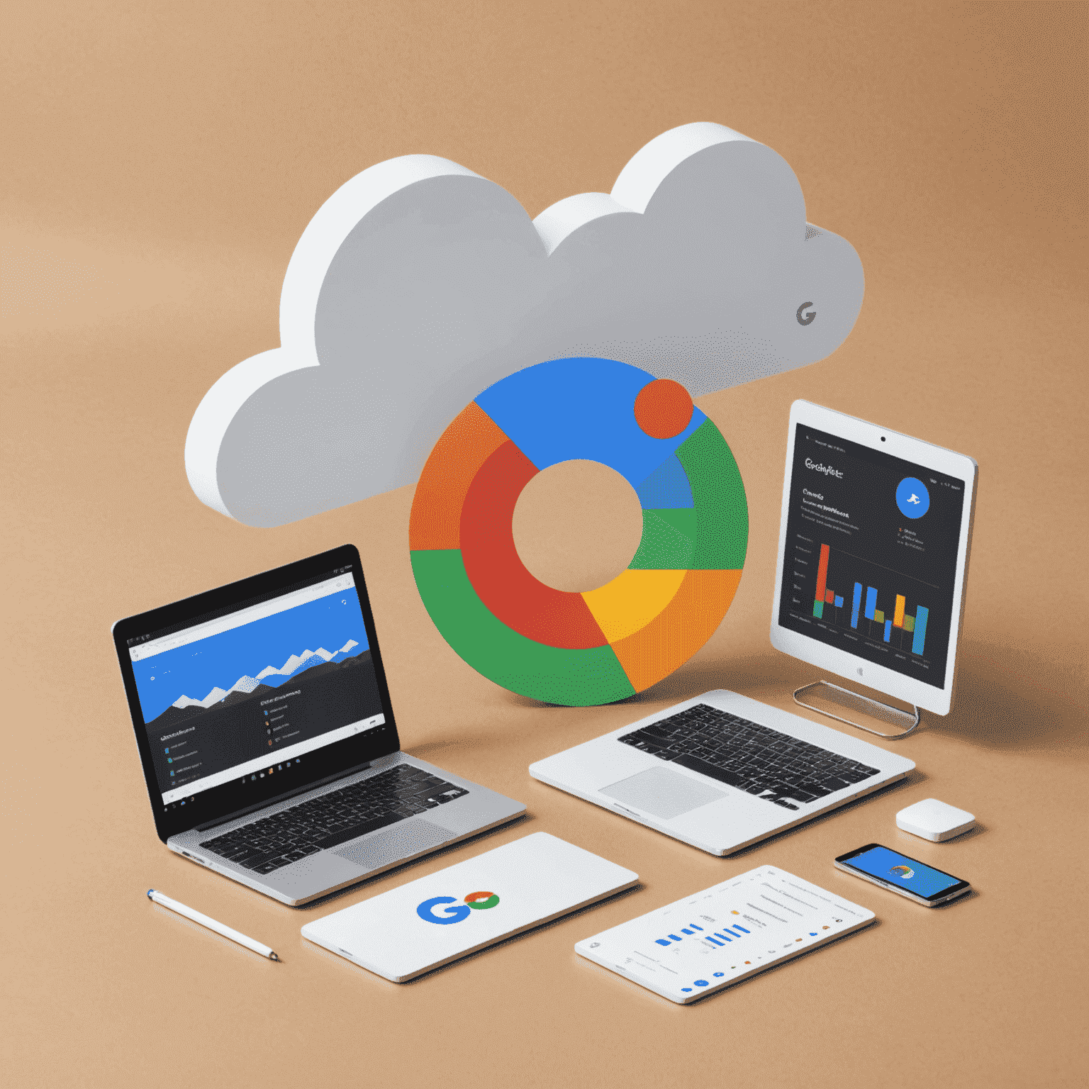 Konsola Google Cloud Platform z otwartymi projektami i statystykami